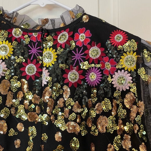 Lovers + Friends Kensington Black Floral Dress NWT small - Picture 8 of 8